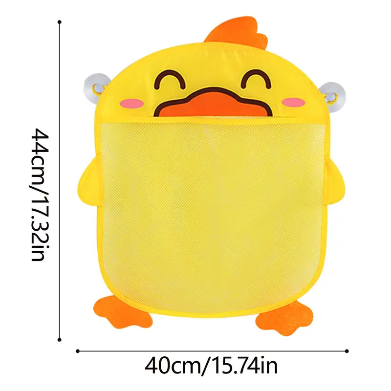 Yellow Duckling Mesh Storage Bag