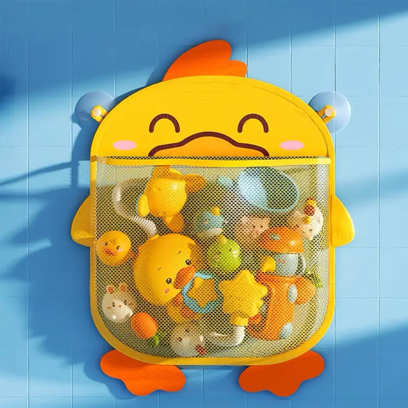 Yellow Duckling Mesh Storage Bag