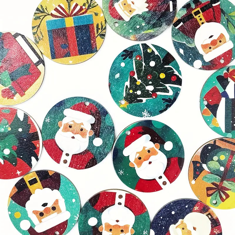 Christmas Wooden Hanging Tags