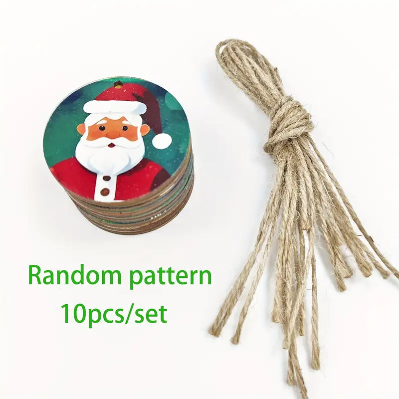 Christmas Wooden Hanging Tags